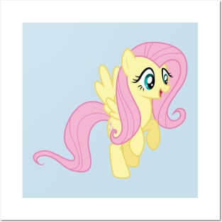 Fluttershy hovering vector Posters and Art